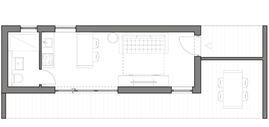 Grundriss Singlehaus