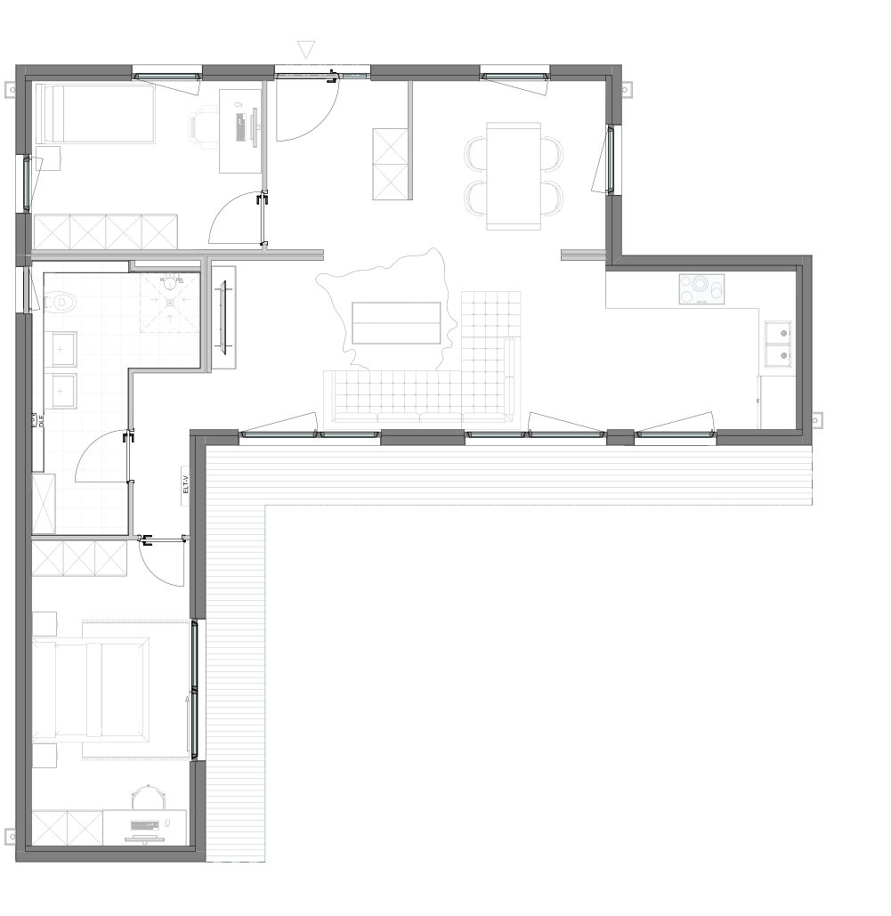 Grundriss Modulhaus LL1